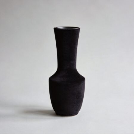 Modern Matte Black Ceramic Vase